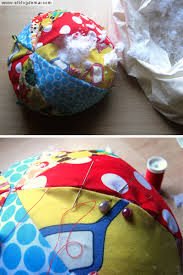 Tutorial Pelota de tela para bebes de patchwork