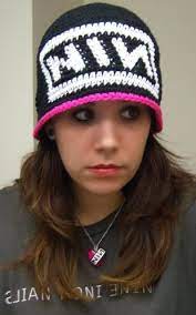 Free shipping for many products! April Draven Nine Inch Nails Hat Free Pattern Crochet Character Hats Crochet Hats Free Pattern Crochet Hat Pattern