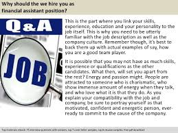 Top 5 finance assistant interview questions with detailed tips for both hiring managers and candidates. Financial Assistant Interview Questions