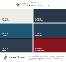 Free shipping within the us on orders over $15.00! Exterior Pure White Sw 7005 Regatta Sw 6517 Naval Sw 6244 In The Navy Sw 9178 Salty Sherwin Williams Naval Exterior Sw Naval Exterior Salty Dog