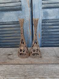 Vintage Wainberg Jerusalem Candlesticks Brutalist Mid Century Masculine  Gift for Him