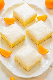 Glazed Orange Bars Recipe Dense Chewy Averie Cooks Recipe Orange Bar Recipes Lemon Desserts Sweets Recipes