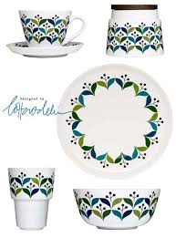 Lotta Odelius For Sagaform Retro Collection Of Kitchen Stuff With Bold Beautiful Scandinavian Style Pattern Retro Ceramic Design Vintage Pottery