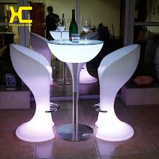 Give your meals a little lift by dining at a high table. Led Luminous Bar Stool Cocktail Table Color Changing Wine Drinking Desk Furniture Set For Club Ceremony Anniversary Party In Bar Furniture Sets From Furniture