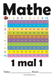 Die besten 17 ideen zu kostenlose ausmalbilder auf pinterest. 1mal1 Deckblatt Deckblatter Zum Ausdrucken