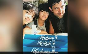 Hrithik roshan's mother pinkie pens a loving birthday note for the actor, love you to the jackie alluded to the fact that his own son tiger is a huge hrithik roshan fan, and wrote, my son's hero is. Follow Your Bliss Hrithik Roshan And Sussanne Khan S Adorable Birthday Wishes For Son Hridaan