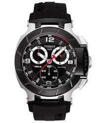 Tissot Men S Swiss Chronograph T Race Black Rubber Strap Watch 45 3mm T0484172705700 Reviews All Fine Jewelry Jewelry Watches Macy S Tissot T Race Tissot Mens Watch Watches For Men
