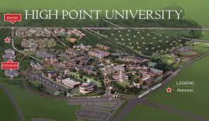 Map Of High Point University High Point University Campus Map - Piedmont Triad Partnership