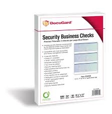 Who offers the cheapest business checks? Docugard Premier Prismatic Business Checks 3 Checks Per Page Blue And Green 24 Pound 8 5 X 11 Inches 500 Sheets Per Ream 04539 Walmart Com Walmart Com