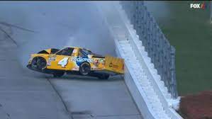 Nascar suspends crew chiefs from two truck teams for violations found before saturday's playoff race at talladega superspeedway. Nascar Camping World Truck Series 2018 Talladega Superspeedway Todd Gilliland Hard Crash Rnw Racingnewsworldwide Com Your Latest Racing News