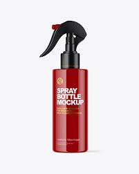 Download Glossy Spray Bottle Mockup In Bottle Mockups On Yellow Images Object Mockups PSD Mockup Templates
