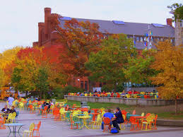 View Of The Red Gym From The Terrace At Uw Madison During The Fall Aka The Best Time In Wisconsin