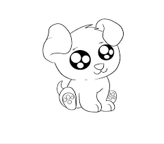 chien kawaii dog puppy drawing easy cute drawings coloriage cuisinier gratuit