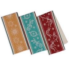 Low iron if needed.fashioned in timeless designs, this spill and stain resistant outdoor tablecloth features 3 wide stripes in vibrant rich color. Caste Brass Napkin Rings Southwest Set Of 4 Design Imports Southwest Table Linens