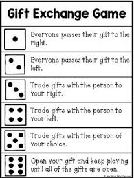White elephant gift exchange game! Gift Exchange Game By Kelly S Classroom Online Tpt