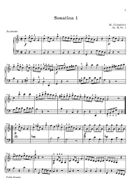 Free Sheet Music Clementi Muzio O 36 Sonatina Op 36 No 1 Piano Solo Download Sheet Music Piano Sheet Music Sheet Music