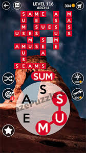 You will find in this topic the answers of wordscapes level 201 to 300, the game is developed by peoplefun and its aim is to fulfill the blank tiles with words available at the tray. Wordscapes Level 116 Arch 4 Answer Daze Puzzle