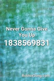 • use the id to listen to the song in roblox games. Roblox Music Id Never Gonna Give You Up Tutorial How To Get Rick Roll Meme Roblox Id Boombox Never Gonna Give You Up Youtube Caffeinated Corncob Wall