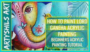 How To Paint Lord Ganesha Beginners Acrylic Painting Real Time Tutorial Artyshils Art I kept it simple and easy. how to paint lord ganesha beginners