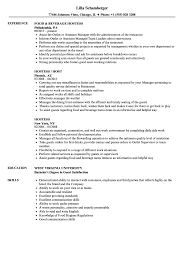 Hostess Resume Samples Velvet Jobs