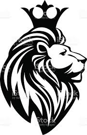 Image Result For Crown Black And White Tribal Lion Tattoo Lion Stencil Black And White Lion