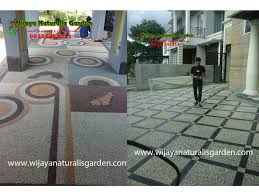 Contoh rumah 2 lantai di lahan lebar 7 meter ini menggunakan model atap landai yang juga tidak memakan biaya banyak. Desain Lantai Carport Rumah Minimalis Tukang Taman Surabaya Wijayanaturalisgarden 08121751311
