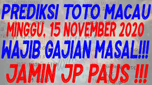 Tarikan Rumusan Togel Totomacau Minggu 15 November 2020 Rumus Toto Macau Jitu Youtube