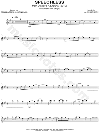 Speechless C Instrument High From Aladdin 2019 Sheet Music Flute Violin Oboe Or Recorder In G Minor Download Print Sheet Music Disney Sheet Music Flute Sheet Music Disney