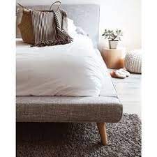 our geraldine bed is so comfy you won t want to get out of it thanks for sharing karmilt structube my bed queen size bedding interior design living room