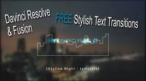 Check spelling or type a new query. Davinci Resolve Fusion Free Stylish Text Transition Templates A Blackbird Called Sue