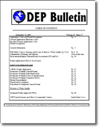 A band that seems primed bulletins, category: Njdep Dep Bulletin
