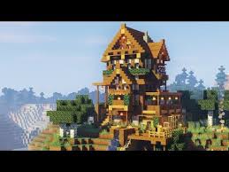 This pastel pink house is so soft and beautiful by yalchu's home. Epic Wooden House Tutorial Minecraft Wooden House Tutorial Youtube Minecraft Mountain House Minecraft Wooden House Epic Minecraft Houses