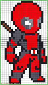 Zeichnungen Einfach Deadpool Perler Bead Pattern Bead Sprite Minecraft Pixel Art Grid Make Pixel Art Grid Perler Bead Patterns Perler Bead Art