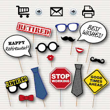 If you've already scratched your head and finally given up, we can help you with some fun party ideas for men. Printable Retirement Photo Booth Props Retirement Party Etsy