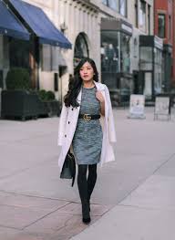 Winter Workwear Boucle Knit Dress Extra Petite Winter Outfits Dressy Work Wear Fashion