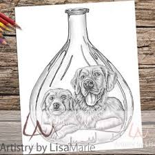printable coloring pages dogs artistry by lisa marie