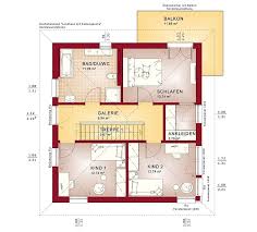 fertighaus stadtvilla grundriss einfamilienhaus obergeschoss mit walmdach architektur gerade treppe galerie grundriss einfamilienhaus balkon haus grundriss
