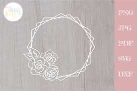 Download Floral Frame Svg Floral Wreath Svg Monogram Frame Svg By Mysvgdesigns Thehungryjpeg Com