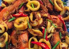 Resepi Udang Sotong Goreng Rempah Simple Yang Enak Aneka Resepi Enak Recipe Makanan Resep Udang Kari