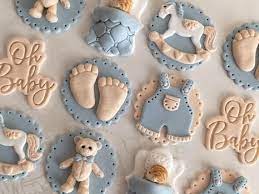 Baby Boy Fondant Cupcake Toppers Teddy Bear Baby Shower Etsy Baby Shower Cupcakes For Boy Baby Shower Cupcake Toppers Baby Shower Cupcakes