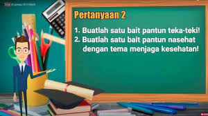 Pantun Nasehat Dengan Tema Menjaga Kesehatan Jawaban Kelas 4 5 6 Sd Tvri Soal Mengenal Pantun Tribun Pontianak