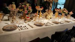 Service in the russian style. A Russian Table Setting
