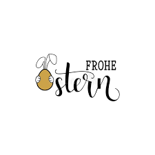 Sven erzählt uns über ostern in deutschland. Frohe Ostern Lettering In German Language Happy Easter Stock Illustration Illustration Of Gold Banner 110603905