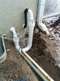 Last summer a new drain pipe was installed for our sump pump. Basement Waterproofing Basement Waterproofing In Hudson Quebec Sump Pump Discharge Line Installed With Iceguard