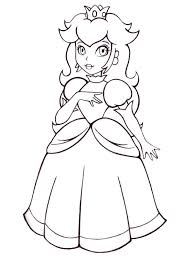Choose your favorite coloring page and color it in bright colors. Princess Peach Coloring Page 1001coloring Com
