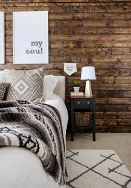 How To Build A Wood Plank Accent Wall Easy Diy Tutorial Wood Walls Bedroom Accent Wall Bedroom Farmhouse Bedroom Decor