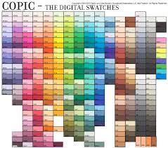 Copic Chart 2019 Blank Copic Color Chart 2019 Ohuhu Markers