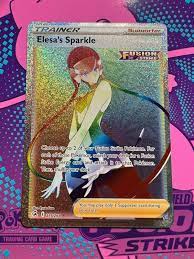 Pokemon Fusion Strike Elesa's Sparkle Rainbow Rare 275/264 (secret rare) |  eBay