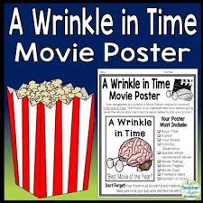 A Wrinkle In Time Project Make A Movie Poster A Wrinkle In Time Book Report A Wrinkle In Time Reading Projects Book Report