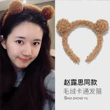 Bear Ears Adult Nicky Bigs Novelties Fuzzy Brown Bunny Ears Headband And  Nose With Tail Set